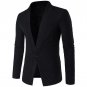 2017 autumn and winter new mens knitted sweater knit lapel cardigan solid single button casual blaze