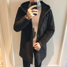 Hot sale 2017 Winter Cotton Padded hooded long Jacket Men,windproof Parka black Clothing Thick Quilt