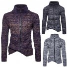 2017 Fashion Men\'s Autumn Winter Zipper Sweater Loose Jumper Knitwear Outwear Blouse Cardigans Coat