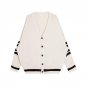 Men New Loose Sweater Cardigan Coat Knitwear Male Long Sleeve Stripe Knitted Sweater Jacket Overcoat
