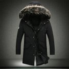 New Fashion Brand Clothing Mens Duck Down Jackets Mens Youth Mens Winter Parka With Fur Hood Long Me