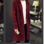 Tide brand Autumn Men Thermal long Sweaters Korean style Thick Knitted Cardigans Fashion Mens Oversi