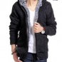2017 Men Winter XXL Thick Velvet Cotton Hooded Fur Jacket Men Winter Padded Knitted Casual Sweater C