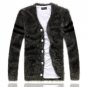 New Winter Fine Fashion Bushiness Warm Casual Men\'s V-neck Cardigan Sweater Male Elastic Comfortabl