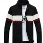 New Brand Clothing Winter Sweater Men Striped Cotton Stand Collar Cardigan Men Sweater Coat 70wy