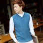 Brand Clothing Men Solid Pullover Sweaters Vest Knitwear Casual Male Fashion Slim Knitted Sweater Ve