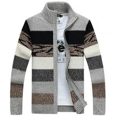 New Autumn Winter Sweaters Coat Men\'s Warm Thick Cardigan Sweaters Long-Sleeved Men\'s Sweaters WN 