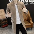 2017 Autumn Winter Dress Long mens cardigans Loose Coat Man Sweater Knitting Thickness Wool Korean C