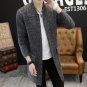 2017 Autumn Winter Dress Long mens cardigans Loose Coat Man Sweater Knitting Thickness Wool Korean C