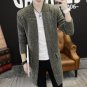 2017 Autumn Winter Dress Long mens cardigans Loose Coat Man Sweater Knitting Thickness Wool Korean C