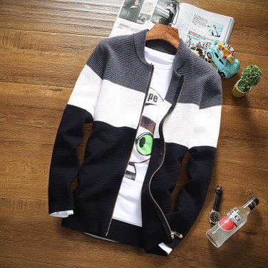 Jacket Men 2017  Cotton sweater Jacket Mens Winter Padded Knitted all-match Casual Sweater Cardigan 