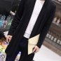 New 2016 Long Style Jacket Men Turn-down Collar Solid Autumn Knitted Coat Male Fashion Slim Open Sti