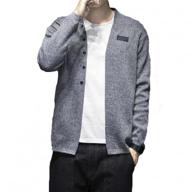 New 2017 Korean Men\'s Sweater Cardigan Thin Style Knitted Coats Male British Comfortable Soft Sweat