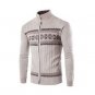 European Style Autumn Winter New Men\'s Casual Cardigan Zipper Sweater Patchwork Personality Fashion