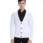 Red Men\'s Sweater 2017 Autumn Long Sleeve Mens Cardigans Coat Slim Fit Knitted Cardignas For Man Ca