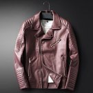 New Autumn leather jackets Men Top quality zipper decoration fashion motorcycle leather jackets coat