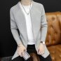 New 2017 Autumn Winter Men Long Sweater Cardigan Pockets Knitted Sweater Coat Male Slim Fit Open Sti