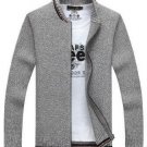 New Men\'s Sweaters Winter Warm Sweater coat Zipper Collar Casual Cardigan Men Solid Color Knitwear 