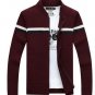 New Men\'s Sweaters Winter Warm Sweater coat Zipper Collar Casual Cardigan Men Solid Color Knitwear