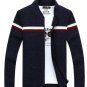 New Men\'s Sweaters Winter Warm Sweater coat Zipper Collar Casual Cardigan Men Solid Color Knitwear