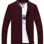 New Men\'s Sweaters Winter Warm Sweater coat Zipper Collar Casual Cardigan Men Solid Color Knitwear