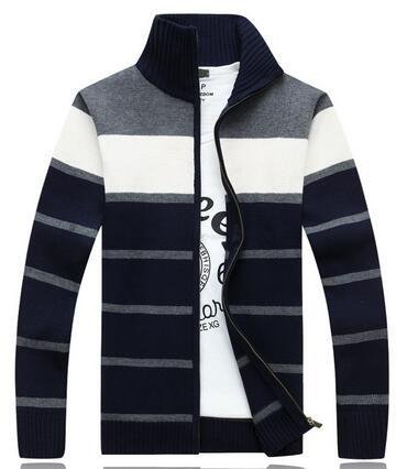 Free shipping Men\'s Striped Sweaters Cardigan Winter Cardigan For Men Sweaters Fashion Cardigan Men
