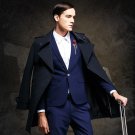 AIMENWANT Brand Mens Clothing England Spring Double Breasted Gentleman Trench Coat British Male Slim