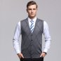 High quality new arrivals 2017 autumn male cashmere cardigan vest men fashion plaid v-neck sleeveles