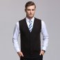 High quality new arrivals 2017 autumn male cashmere cardigan vest men fashion plaid v-neck sleeveles