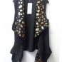 Personalized 2014 cape leopard print sleeveless small vest Stage costume men skeleton costumes perfo