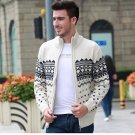 Hot!Men\'s Knitted Sweaters Cardigans Collar Winter Wool Sweater Fashion Cardigans Male Sweaters Coa