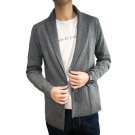 2017 Korean Designs Men\'s Sweaters Coat Autumn Knitted Mens Windbreakers No Button Cardigan Coats S