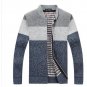 Men\'s Knitted Sweaters Cardigans Collar Winter Wool Sweater Fashion Cardigans Male Sweaters Coat Br