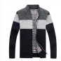 Men\'s Knitted Sweaters Cardigans Collar Winter Wool Sweater Fashion Cardigans Male Sweaters Coat Br