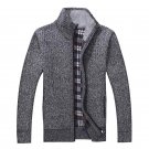 Winter Men\'s Turtleneck Sweatercoat Knitted zipper Sweaters Casual wool liner Cardigan Coat outerwe