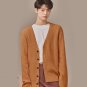 Men Sweater Cardigan Coat Male Fashion Casual Pink Black Blue Brown Loose Long Sleeve Knitted Sweate