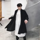 Cardigan Coat Men Long Knitted Sweater Jacket Male Fashion Casual Punk Loose Knitwear Overcoat