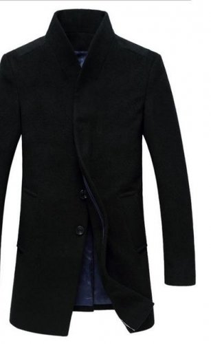 Men Woolen Jacket Mens Middle long wool parka jacket and Coat outerwear autumn Winter warm Overcoat