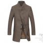 Men Woolen Jacket Mens Middle long wool parka jacket and Coat outerwear autumn Winter warm Overcoat