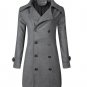 New Coat Male Sweater Knitting Jacket Men Slim Lapel Long Section Brand Outwear Men Cotton Jackets