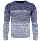 Autumn And Winter Fashion Men \'S New Men\' S Korean Gradient Sweater Coat Foreign Trade Men \'S Rou