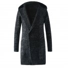 Male long windbreaker coat sweater cardigan