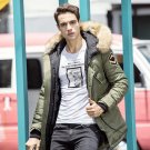 Envmenst 2017 Winter Brand Clothing Men\'s Thick Fur Hooded Parka Long Stylish Warm Windproof Man Ja