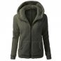 5XL Women Autumn Spring Winter Fleece Hooded Hoodie Warm Velvet Sweatshirt Hoody Solid Zipper Flanne