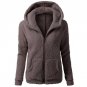 5XL Women Autumn Spring Winter Fleece Hooded Hoodie Warm Velvet Sweatshirt Hoody Solid Zipper Flanne