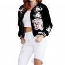 New Fashion Embroidery Velvet Coat 2017 Autumn Winter Coats Women Long Sleeve Jacket Casual Vintage 