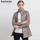 BACHASH Plus Size 4XL 8 Colors Women Casual Ultralight Fashion Jacket With Solid Zip Up Women Winter