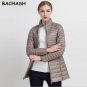 BACHASH Plus Size 4XL 8 Colors Women Casual Ultralight Fashion Jacket With Solid Zip Up Women Winter