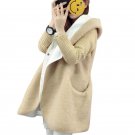 Autumn Winter Cardigan Sweater Women Lambs Wool Hooded Jacket Plus Thick Velvet Sweater Warm Cardiga