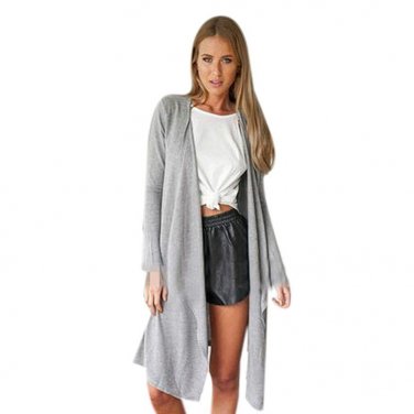 Women Outwear Spring Autumn Women Thin Jacket Tops Long Sleeve Cardigan Loose Jacket Coat